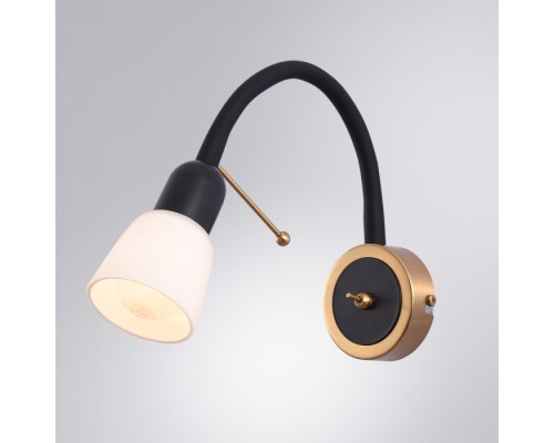 Бра Lettura A7009AP-1BK Arte Lamp