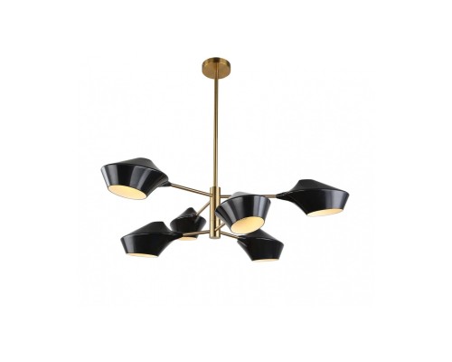 Потолочная люстра Romina LDP 6037-6 BK+GD Lumina Deco