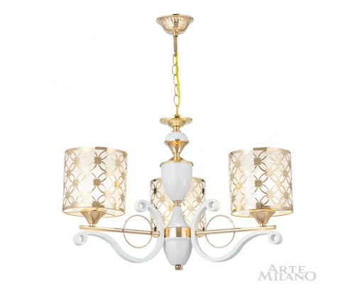 Подвесная люстра Florentia-3097 303097/3 Wh/Gd Arte Milano