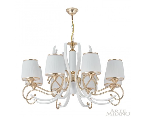 Подвесная люстра Florentia-3857 303857/8 Wh/Gd Arte Milano