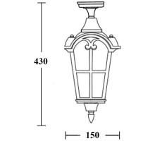 Потолочный светильник уличный PORTO 86105A Gb Oasis Light