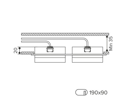 Точечный светильник Luce WDL-GX53/06BL-02 Wolta