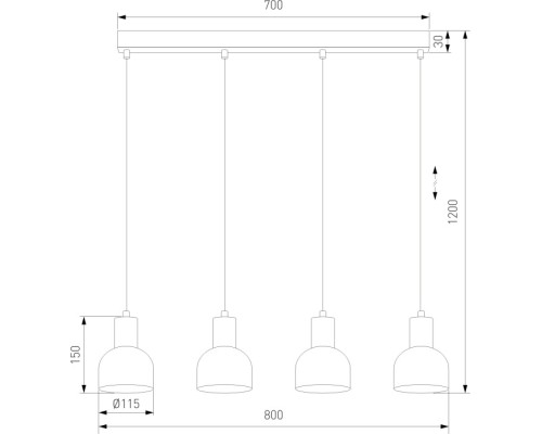 Подвесной светильник Cairo 4896 Cairo TK Lighting