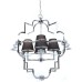 Подвесная люстра Baltimore LDP 8020-4 CHR+BK Lumina Deco