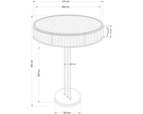 Интерьерная настольная лампа LAVONE LAV-LG-2(P)310 Kutek