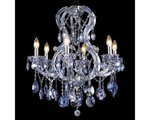 Подвесная люстра Milano Milano 10651/6C CHROME, SAPPHIRE Natali Kovaltseva