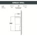 Настенный светильник уличный Amelia DR2.570.000.AYF1R Fumagalli