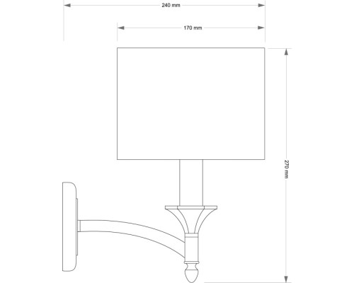 Бра DECOR ABAŻUR DEC-K-1(P/A) Kutek