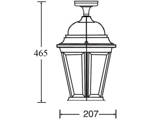 Потолочный светильник уличный ASTORIA 2 91405LA Gw Oasis Light