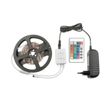 Светодиодная лента  ULS-Q221 5050-60LED/m-IP20-3M-RGB RRP36C24 Комплект светодиодной ленты с адаптером и контроллером Volpe