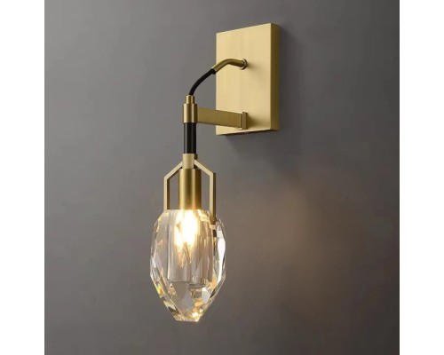 Бра Wall lamp 8960-1W brass/clear DeLight Collection