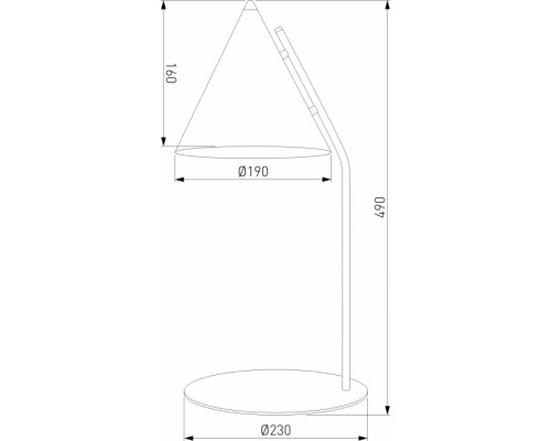 Интерьерная настольная лампа Cono 16009 Cono TK Lighting