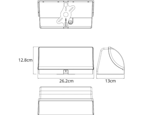 Настенный светильник уличный Ferro A2920AL-1BK Arte Lamp