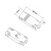 Соединитель питания прямой Space 220 CLT 0.205 03 BL Crystal Lux