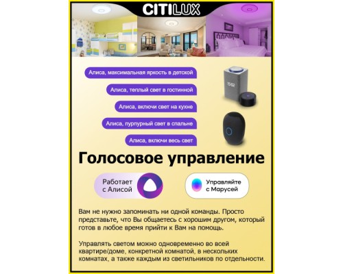 Потолочный светильник Старлайт Смарт CL703A103G Citilux