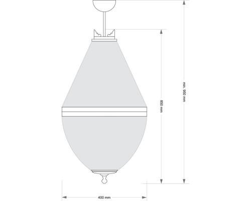 Потолочная люстра AREZZO ARE-PL-8(P)400 Kutek