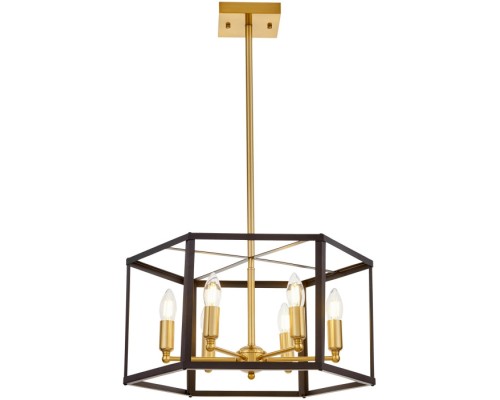 Подвесная люстра  LDP 1142-6 BK+MD Lumina Deco