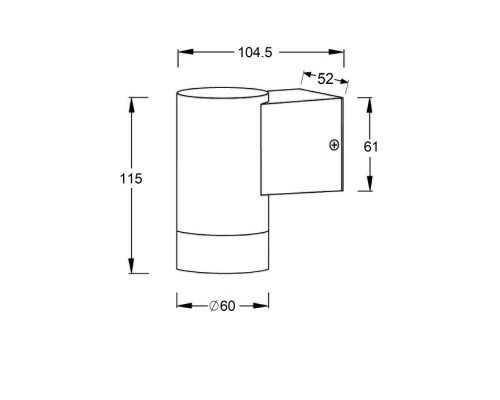 Архитектурная подсветка TUBE 5004-1 W Oasis Light