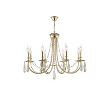 Подвесная люстра Victoria VICTORIA SP8 GOLD/AMBER Crystal Lux