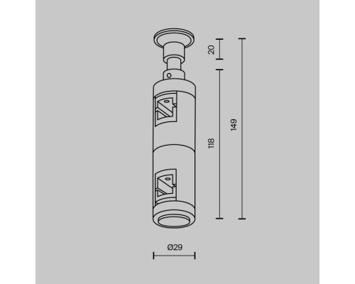 Крепление настенное Accessories for tracks Flarity TRA155CW-D1-B Maytoni
