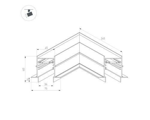 Коннектор MAG-45 034681 Arlight