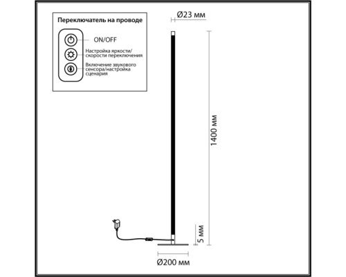 Торшер Fillini 4335/32FL Odeon Light