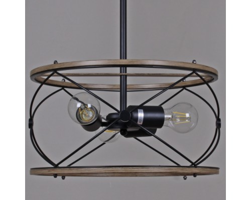 Подвесной светильник  IL1008-3P-05 BK WOOD ILLUMICO