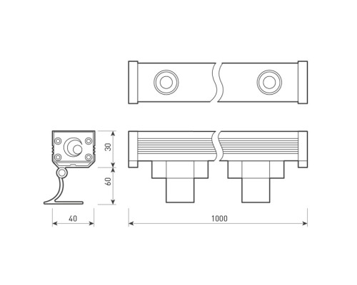 Прожектор уличный LINE WALLWASHER 024299 Arlight