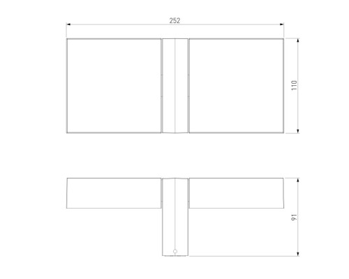 Настенный светильник уличный Twin 35170/D черный Elektrostandard