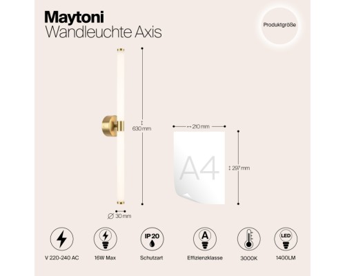 Бра Axis MOD106WL-L16G3K Maytoni