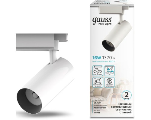 Трековый светильник Track Lights LED TR081 Gauss