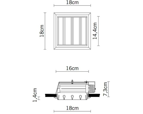 Точечный светильник Plano D90F0201 Fabbian