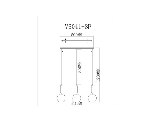 Подвесной светильник Scrumbel V11566-3P Moderli