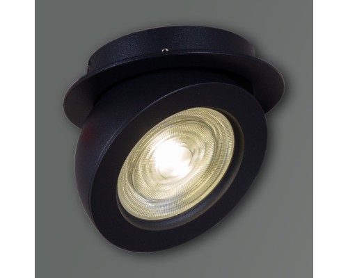 Спот  84053-9.0-001QR COB10W BK Reluce