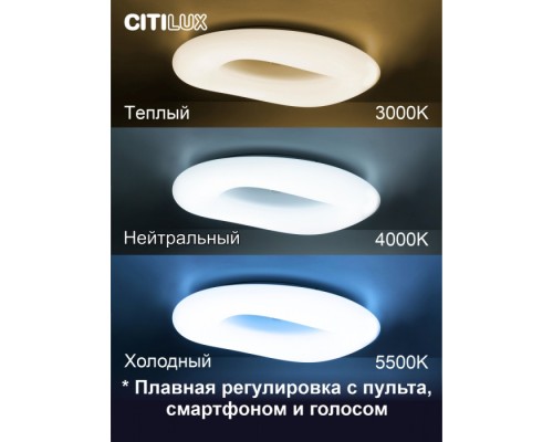 Потолочная люстра Стратус Смарт CL732A800G Citilux