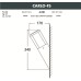 Настенный светильник уличный Carlo DR1.571.000.LXU1L Fumagalli