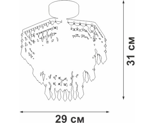 Потолочная люстра  V5883-1/1PL Vitaluce