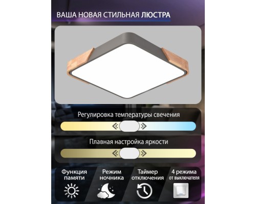 Потолочный светильник Scandinavian LED LAMPS 81412 Natali Kovaltseva