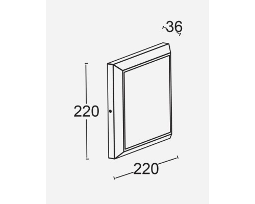 Потолочный светильник уличный SIDNEY LED W1021 Gr Oasis Light