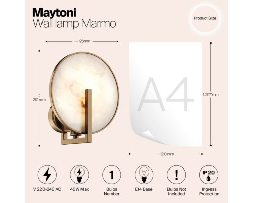 Бра Marmo MOD099WL-01G2 Maytoni