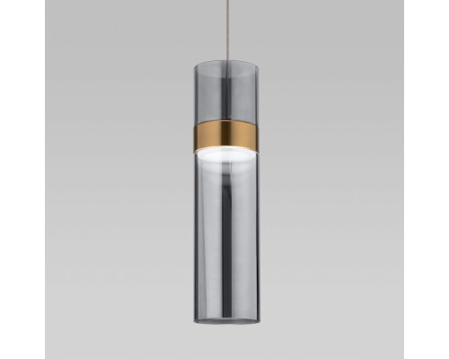 Подвесной светильник Lumen 50244/1 LED латунь/дымчатый Eurosvet