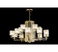Подвесная люстра Nicolas NICOLAS SP-PL10+5 GOLD/WHITE Crystal Lux
