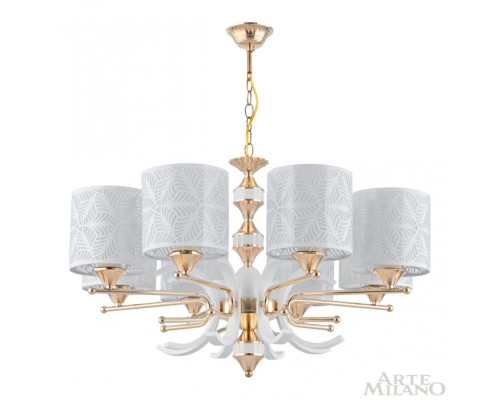 Подвесная люстра Florentia-2097 302097/8 Wh/Gd Arte Milano