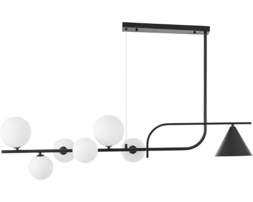 Потолочная люстра Amadeo LDP 7036-7 BK+WT Lumina Deco