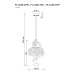 Подвесной светильник Pirilampo FL1186-1PB Fluorite