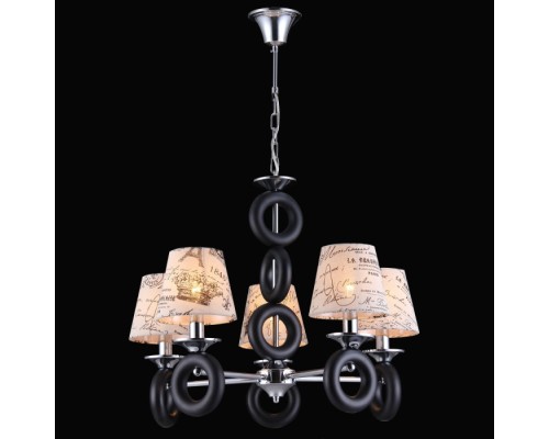 Подвесная люстра 11442 11442/5C CHROME, WENGE Natali Kovaltseva