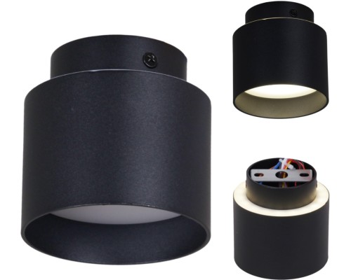Точечный светильник  53006-9.5-001IL GX53+LED3W BK Reluce