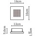 Настенно-потолочный светильник Quadriled F18G0100 Fabbian
