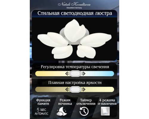 Потолочная люстра Effect LED LAMPS 81116 Natali Kovaltseva
