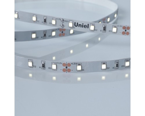 Светодиодная лента  ULS-M11-2835-60LED/m-8mm-IP20-DC12V-4,8W/m-4M-6500K PROFI катушка в герметичной упаковке Uniel